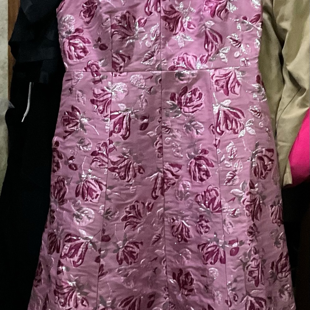 Kate Spade Pink and Silver Floral Dress